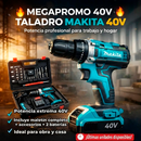 Taladro de Impacto inalámbrico percutor® + Maletin + 24 Accesorios + 2 Baterias 40V