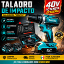 Taladro Atornillador de Impacto Inalámbrico Makita® 40V con 2 Baterías y 24 Accesorios - Precio Especial Fiestas Patrias 🇲🇽