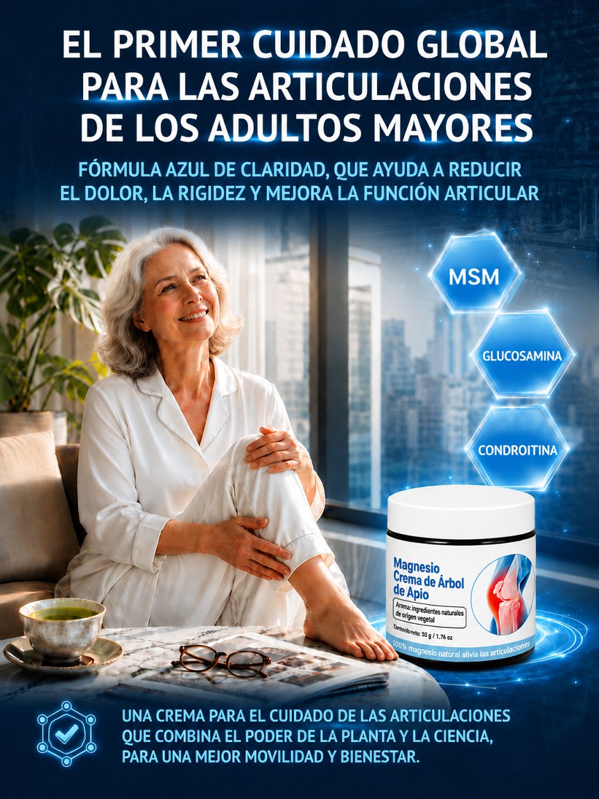 Fórmula azul para el cuidado de las articulaciones